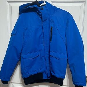 Blue Youth Winter Hooded Jacket